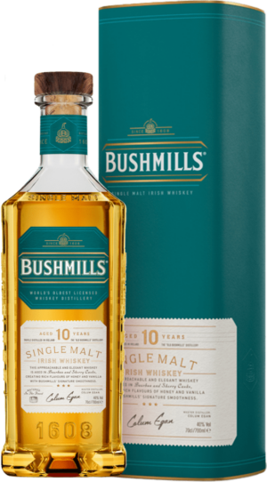 Bushmills 10 Years Old Single Malt Irish Whiskey in Geschenkverpackung