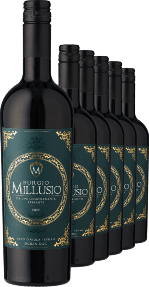 2022 Burgio Millusio Nero d'Avola Syrah - Bio im 6er-Vorratspaket