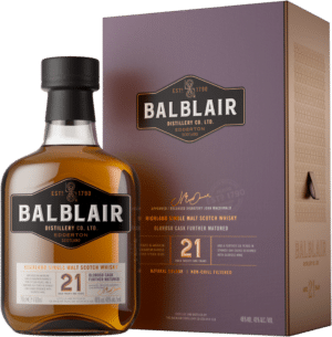 Balblair 21 Years Old Single Malt Scotch Whisky in Geschenkverpackung