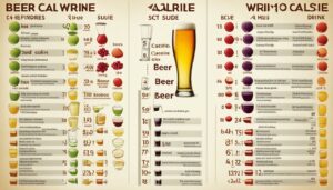 Was hat mehr Kalorien? Bier oder Wein?